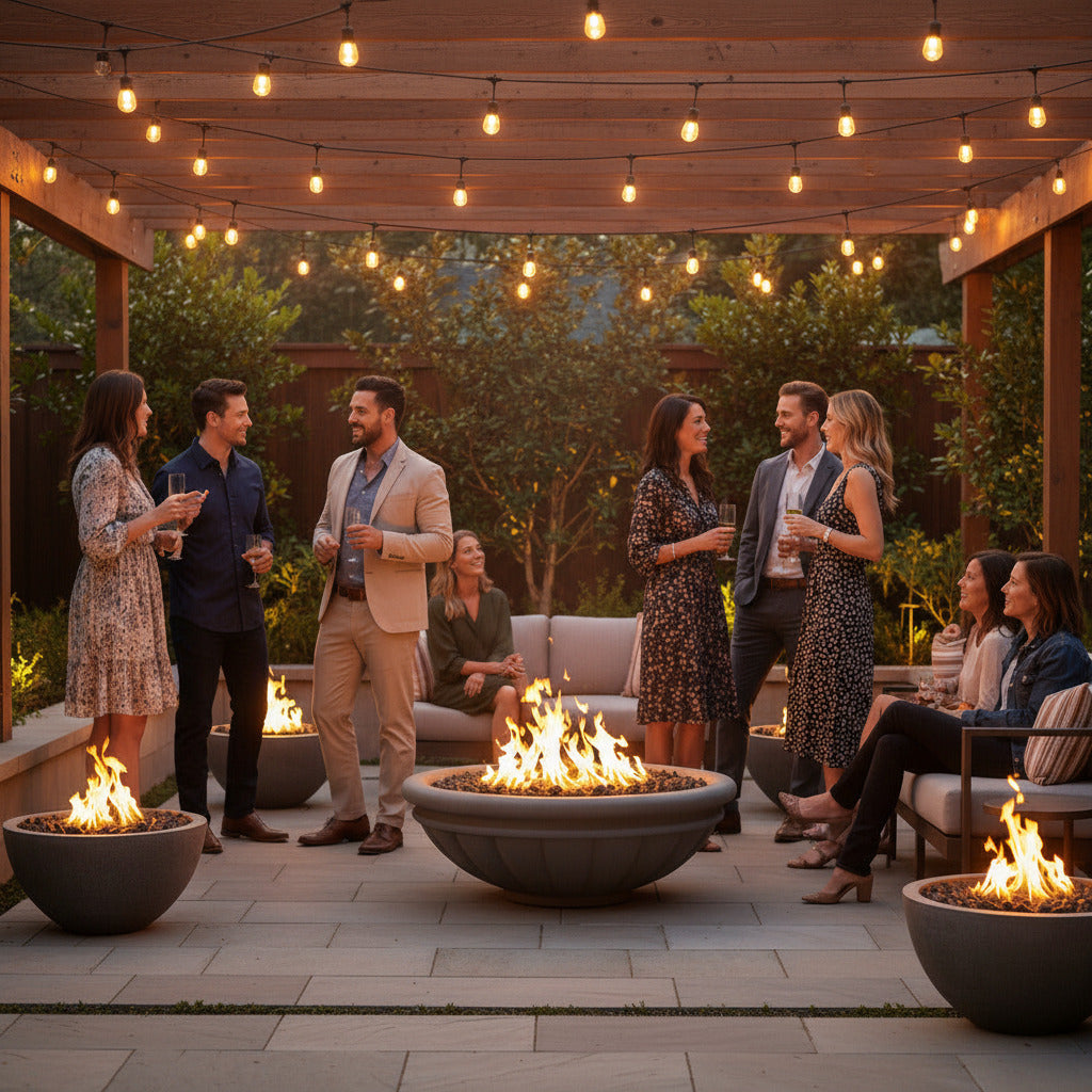 Tuscany Design Fire Bowl with Stainless Steel Burner Kits