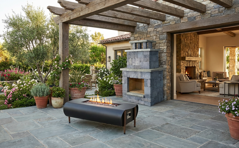 Indoor/Outdoor Fireplaces
