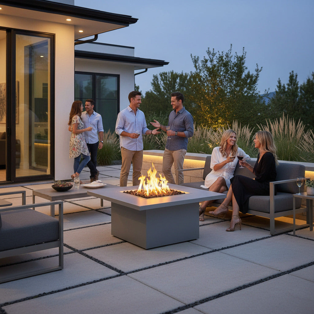 Bella Fire Table Stainless Steel