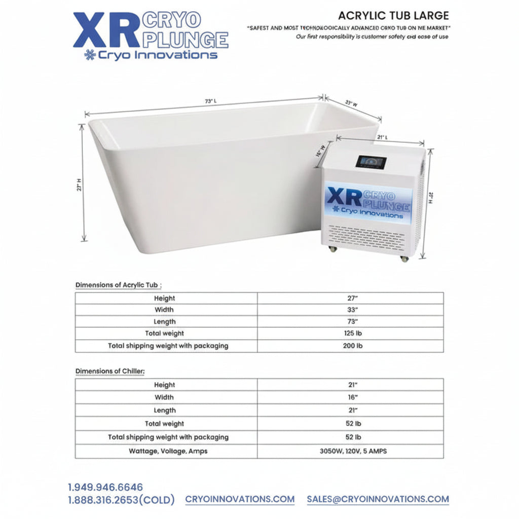 Acrylic Tub with 2025 Chiller/Heater