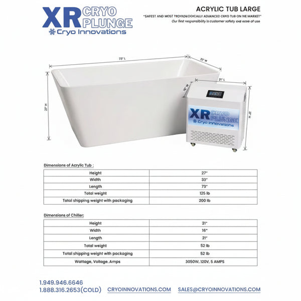 Acrylic Tub with 2025 Chiller/Heater