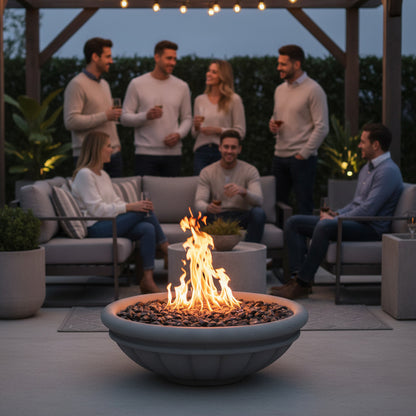 Tuscany Design Fire Bowl with Stainless Steel Burner Kits