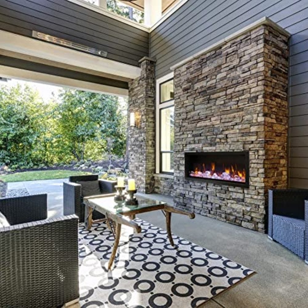 Amantii Electric Fireplace for Indoor or Outdoor